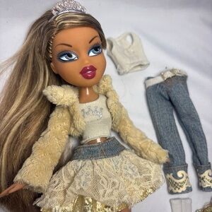 Fashion Doll with Blonde Hair and Stylish Outfit